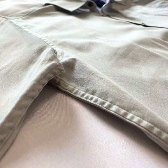 NWOT TED BAKER MEN'S PLANCUF SLIM-FIT MODERN SINGLE CUFF SHIRT IN LIGHT GREY - M - Picture 6 of 8